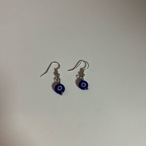Evil eye bead earrings